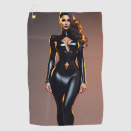 Serviette De Golf Black Catsuit Golf