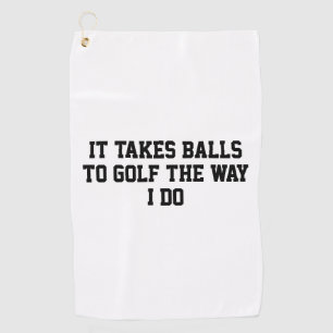 Serviette De Golf Blagues de golfeurs blancs drôles