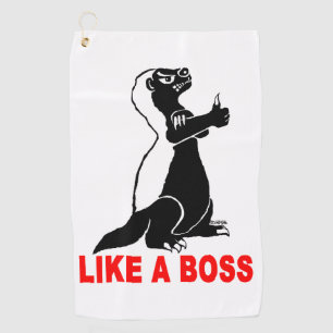 Serviette De Golf Blaireau de miel, comme un patron