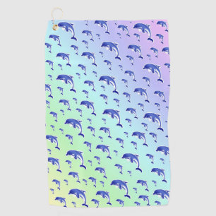 Serviette De Golf bleu,dauphin, poisson, nature, aquatique, concepti