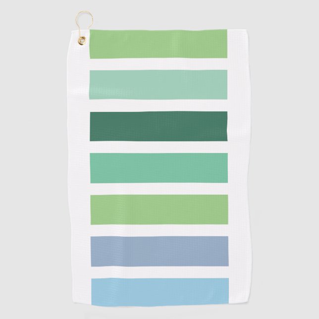 Serviette De Golf Bleu et vert (Devant)