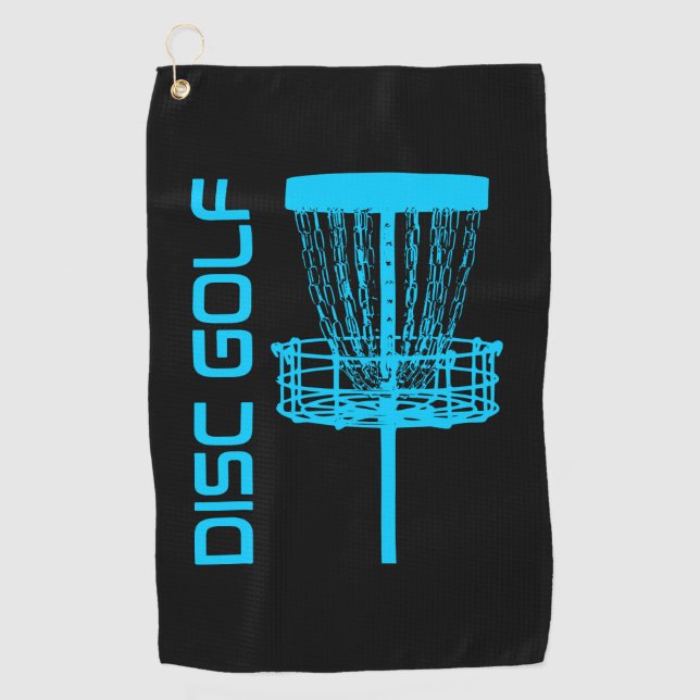 Serviette De Golf Blue Disk Golf Basket Golf Towne (Devant)