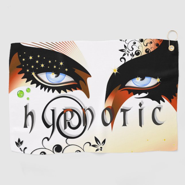 Serviette De Golf Blue Eyes Mode maquiller (Horizontal)