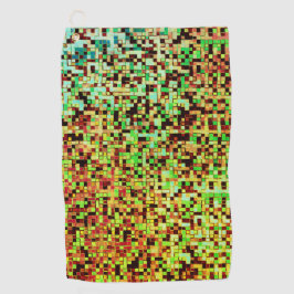 Serviette De Golf Blurred green and small squares or tiles