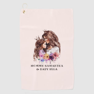 Serviette De Golf Bond adorable maman et fille (8)