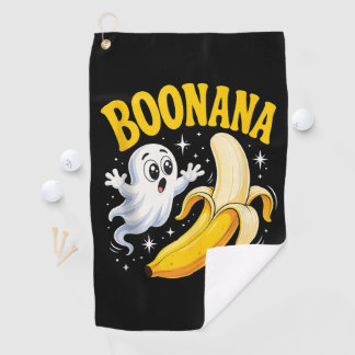 Serviette De Golf Boonana Cute Ghost Banana Halloween