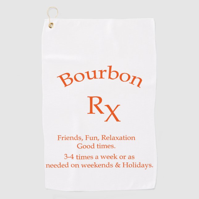 serviette de golf bourbon (Devant)