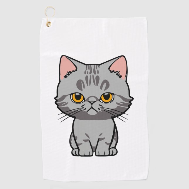 Serviette De Golf British Shorthair (Devant)
