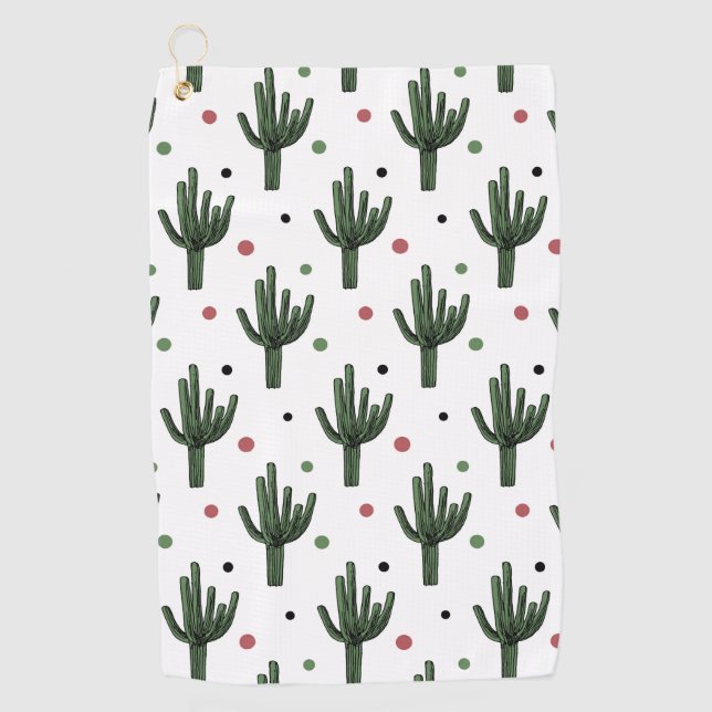 Serviette De Golf Cactus (Devant)