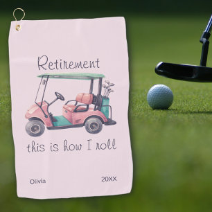 Serviette De Golf Cadeau drôle de retraite C'est comme ça que je rou