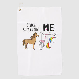 Serviette De Golf Cadeau licorne 50 ans anniversaire et moi autre