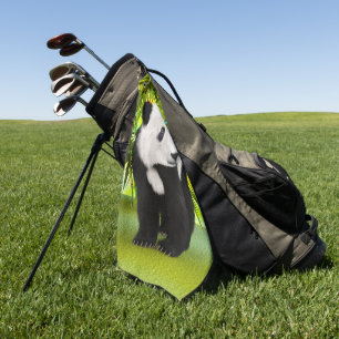 Serviette De Golf Cadeau parfait pour l'amour des animaux ourson pan