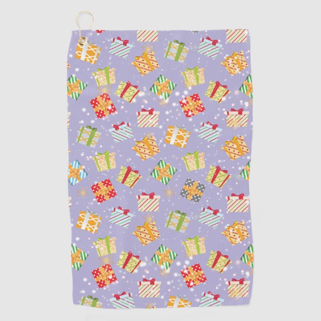 Serviette De Golf Cadeaux de Noël motif (Devant)