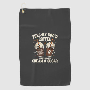 Serviette De Golf Café Halloween Fraîchement Ensanglanté