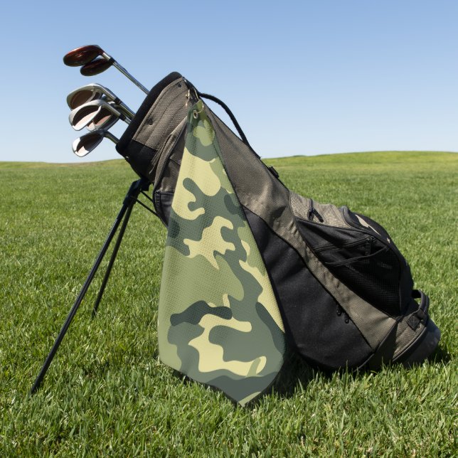 Serviette De Golf Camo vert (Vert)