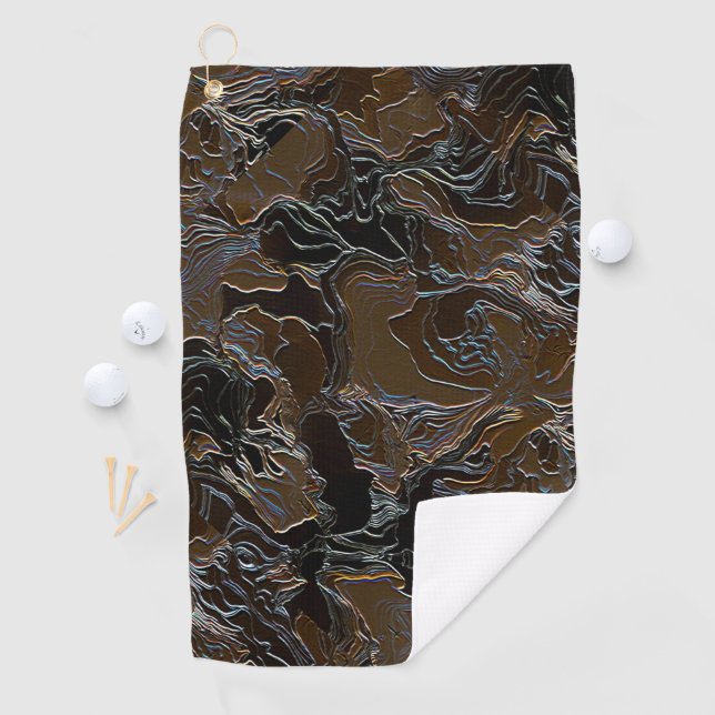Serviette De Golf Camouflage Brown métallique (En situation)