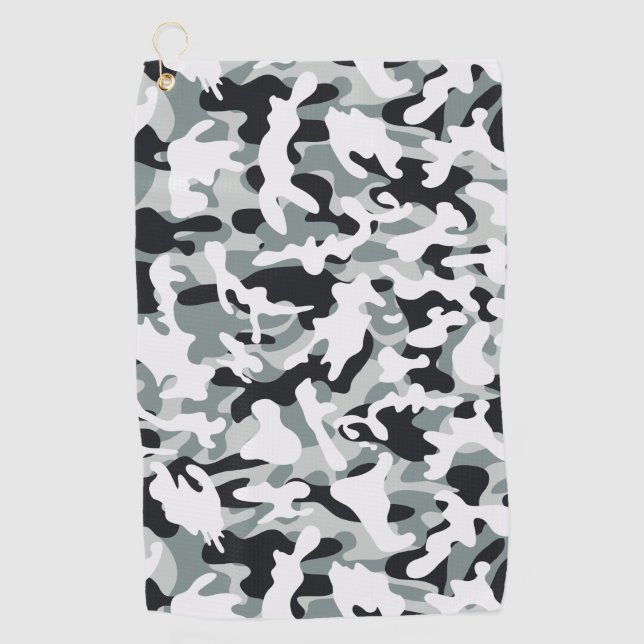 Serviette De Golf Camouflage de poussière de neige (Devant)