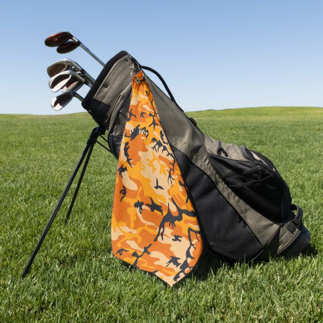 Serviette De Golf Camouflage orange, Militaire, Armée (Vert)