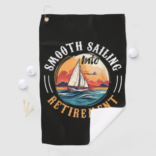 Serviette De Golf Capitaine navigation tranquille en retraite