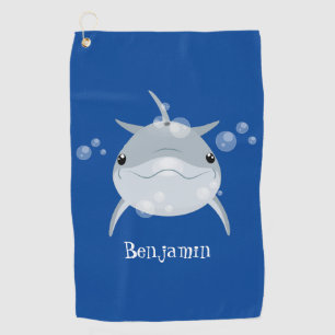 Serviette De Golf Caricature joli dauphin kawaii kawaii