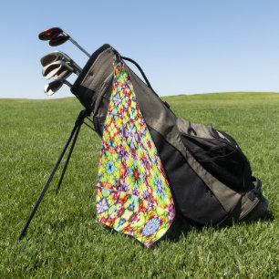 Serviette De Golf Carrelage méditerranéen, Carreaux d'encre d'alcool