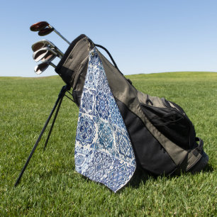 Serviette De Golf Carrelage méditerranéen, Portugais, Azulejo, Majol