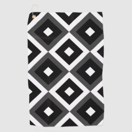 Serviette De Golf Carrés noirs et blancs