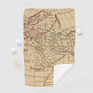 Serviette De Golf Carte classique du monde
