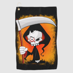 Serviette De Golf Carton de la Faucheuse