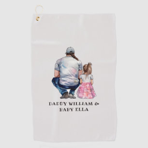 Serviette De Golf Caution père et fille (8)