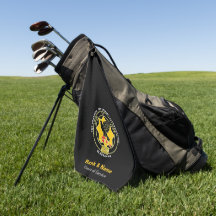 Serviette de golf Cavalry - Noir classique