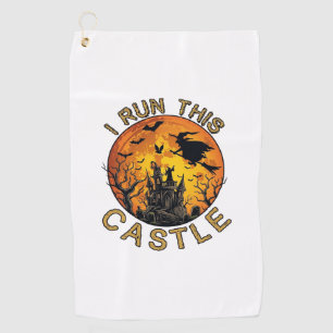 Serviette De Golf Ch Meow Halloween Manoir Hanté (2)_1