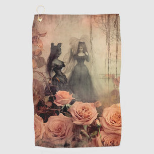 Serviette De Golf Chariot Halloween vintage (10)