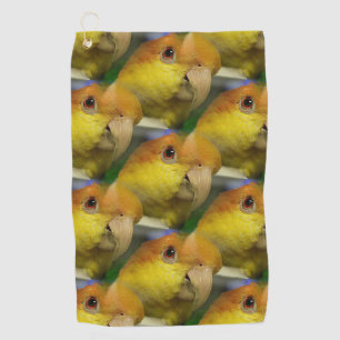 Serviette De Golf Charmant perroquet caïque à ventre blanc