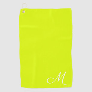 Serviette De Golf Chartreuse jaune - monogrammed