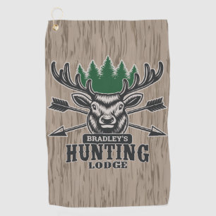 Serviette De Golf Chasseur de cerfs élans ADD NOM Lodge de chasse à 