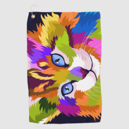 Serviette de golf - Chat