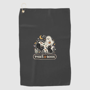 Serviette De Golf Chat Fantôme Magie Halloween