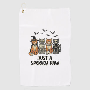 Serviette De Golf Chatons Halloween Patte Effrayante Design de Chemi