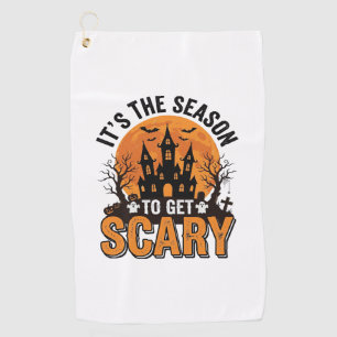Serviette De Golf Chemise Château Hanté Saison Effrayante Halloween 