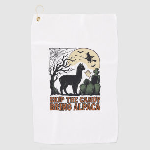 Serviette De Golf Chemise d'alpaga Halloween Mignon Fantomatique Ani