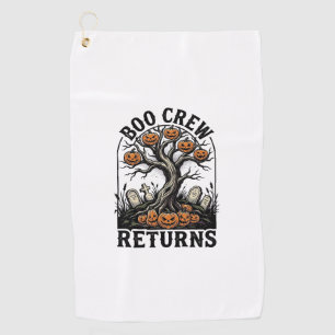 Serviette De Golf Chemise d'arbre d'Halloween Graphique de citrouill