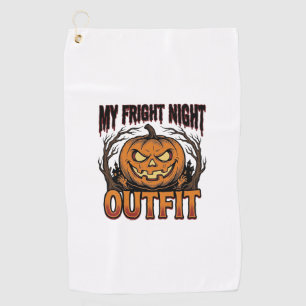 Serviette De Golf Chemise de déguisement Halloween Tenue Citrouille