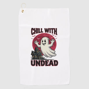 Serviette De Golf Chemise de fantôme d'Halloween Design Zombie Haunt