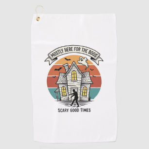 Serviette De Golf Chemise de Maison Hantée Drôle Vintage Halloween É