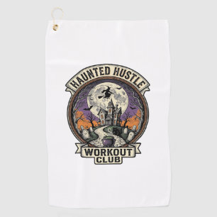 Serviette De Golf Chemise de sport Halloween Hantée Hustle Gravure A
