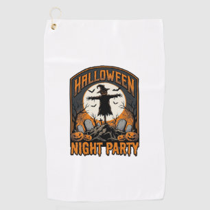 Serviette De Golf Chemise d'épouvantail d'Halloween Fête de cimetièr