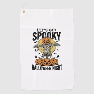 Serviette De Golf Chemise Épouvantail Citrouille Graphique Halloween