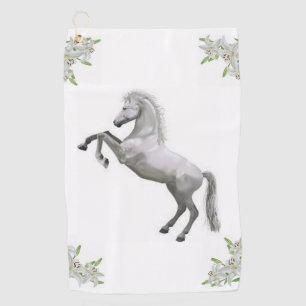 Serviette de golf Cheval Blanc Floral