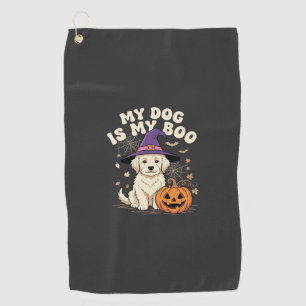 Serviette De Golf Chien d'Halloween Mon chien est mon amour